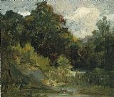 Landscape (trees) by Edward Mitchell Bannister